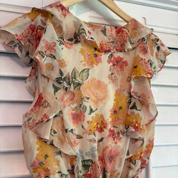 Gilli Floral Print Dress Size Large - Picture 6 of 8